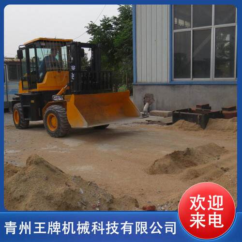 一体式越野叉车 外形美观 建筑工地可用 内燃式搬运车