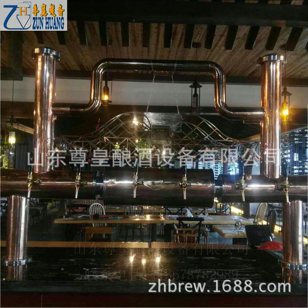 紫铜糖化系统 自酿啤酒机 不锈钢啤酒发酵罐 500L酿酒设备