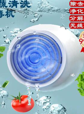 去农残果蔬清洗机家用消毒自动超声活氧食材洗菜机臭氧果蔬净化器