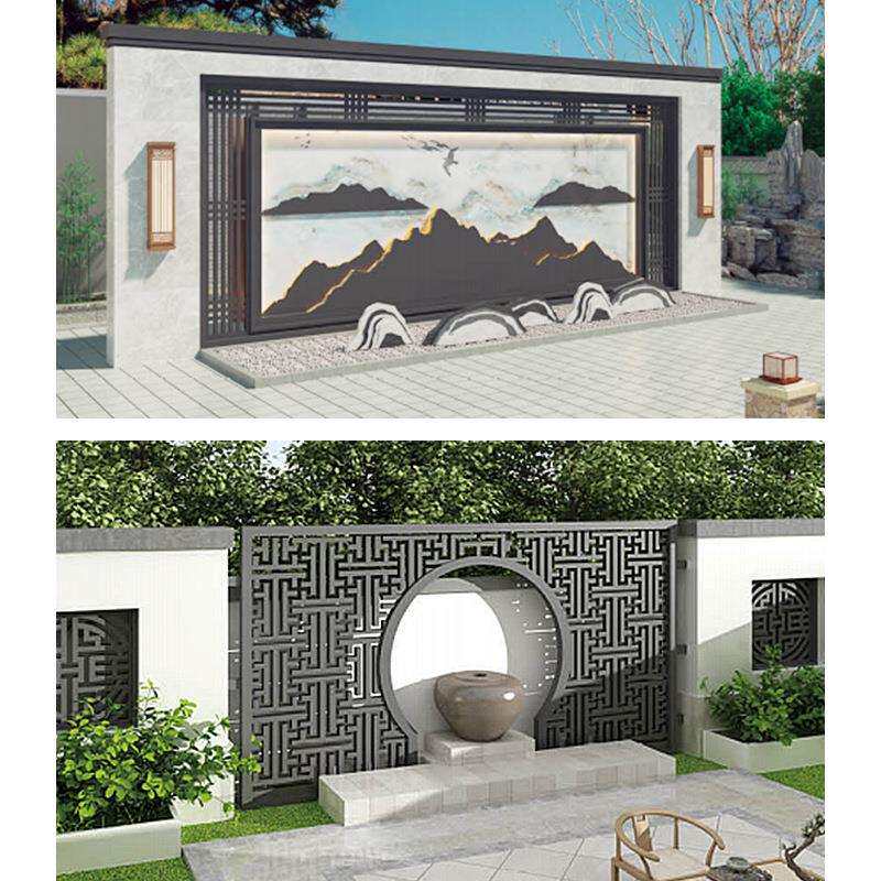 铝合金屏风加厚防水防锈中式简约酒店装修办公室隔断屏风