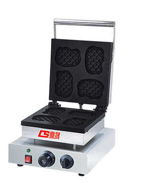 鼎晟华夫饼机松饼炉商用卡通烤饼机华夫炉机器猫 DS-2218 卡其猫