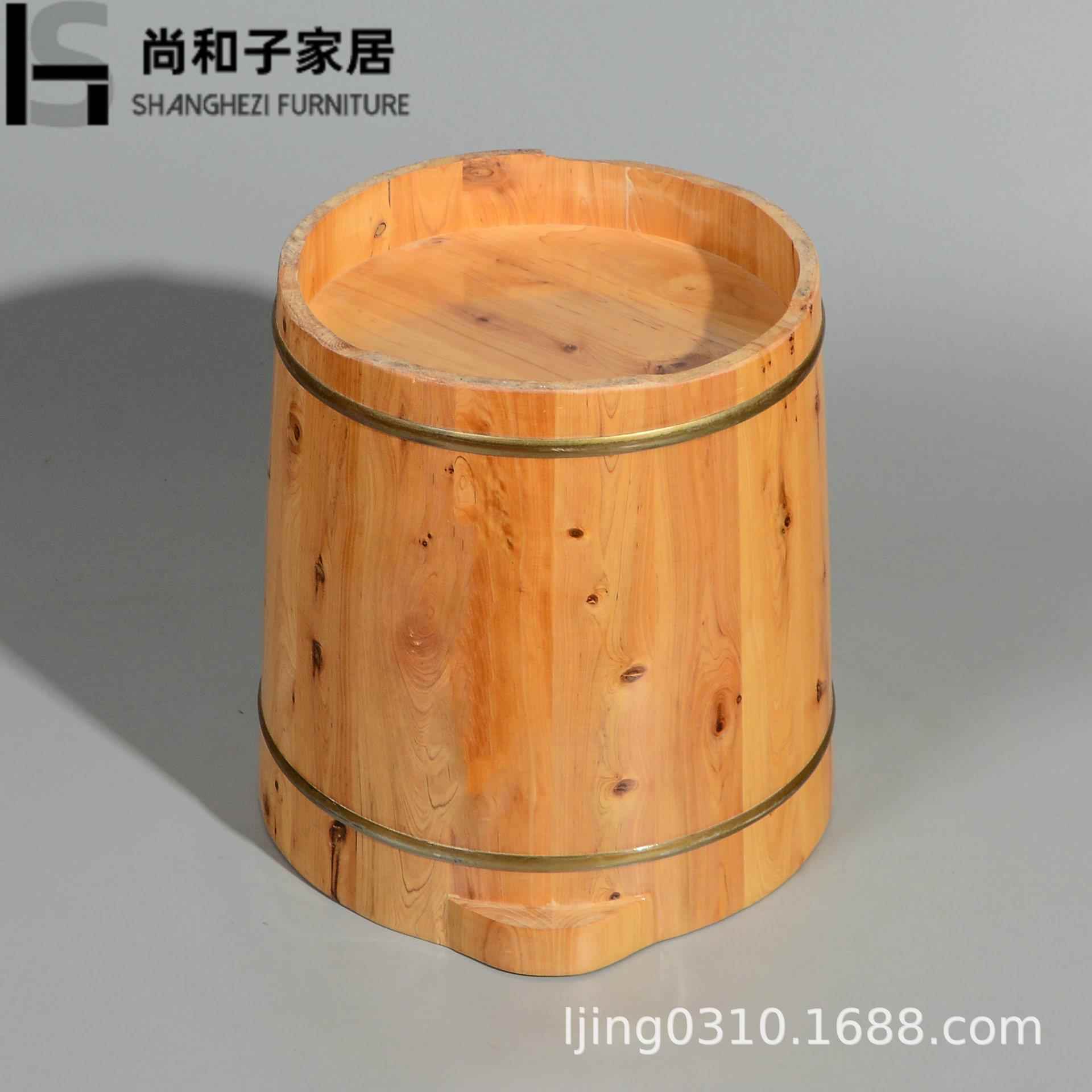 熏香柏木足浴小桶泡木桶bmjp脚家用高深桶木质洗脚桶过蒸腿实木足