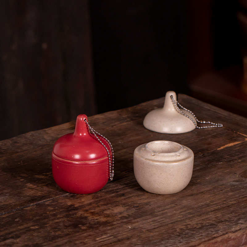精品无芯酒精灯陶瓷酒精灯温茶器酒精炉煮茶器白泥迷你加厚防爆酒