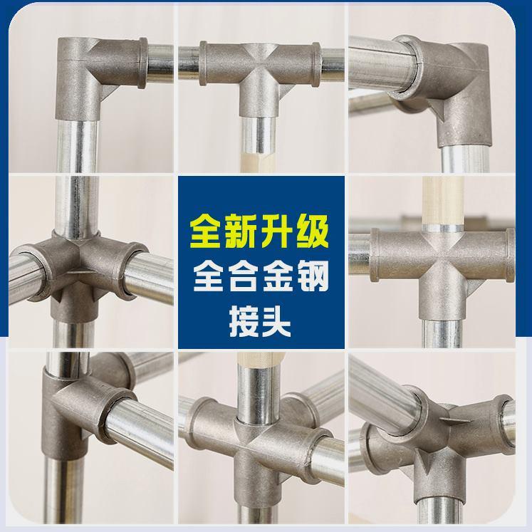 【活动中】简易衣柜家用卧室组装布衣柜出租房收纳全钢架加粗加厚