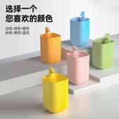 幼儿园儿童一体立柱盆陶瓷户外阳台卫生间洗手盆落地式 彩色洗脸盆