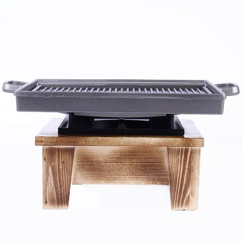 新款直销外贸跨境大号格纹烧烤盘bbq烤炉酒店厨具烧烤架工具套装