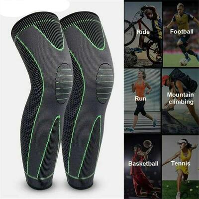 Knee Support Brace Compression Long Full Legs Sleeve Arthrit