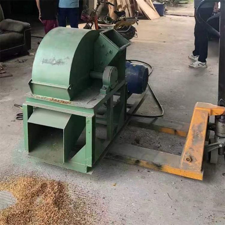木条子树枝粉碎机18马力柴油机带 果园碎枝粉碎机鸭毛鸡毛粉碎机