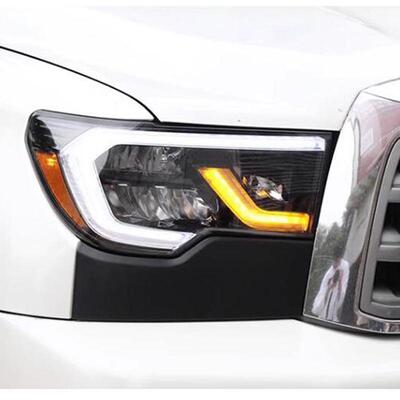 适用丰田坦途TUNDRA红杉sequoia改装LED大灯新款天使眼大灯行车灯