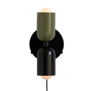 壁灯宿床头灯民灯具中古灯双头创意卧室新款餐厅法式奶油风北欧