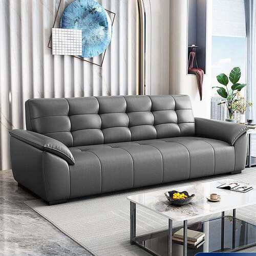 办公室沙发简约休闲休息区会客接待治谈小型出租房三人位茶几组合