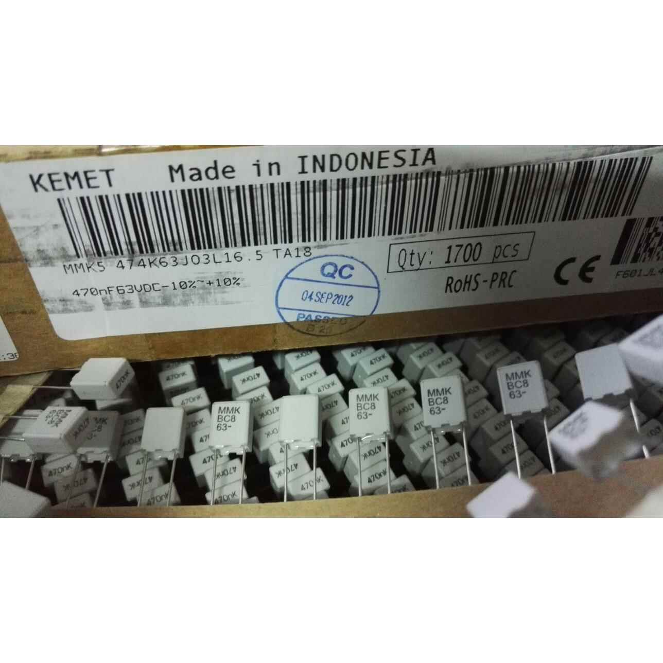 EVOX-RIFA瑞典力发 470NF 63V 0.47UF 474 MMK薄膜电容 5MM脚距