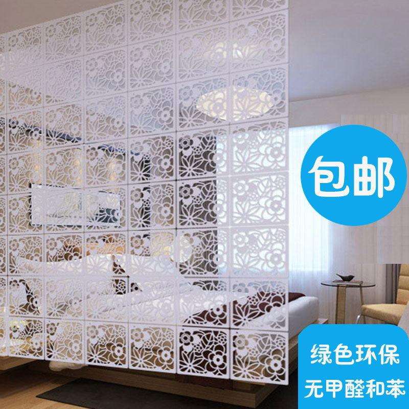 简易欧式屏风隔断双面客厅卧室现代简约玄关白色折叠挂帘子小户型