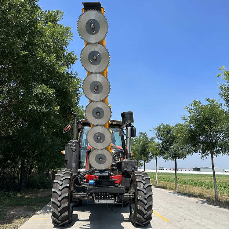 大型车载绿篱修剪机公路自动避障割草机沙棘核桃树拖拉机修剪车