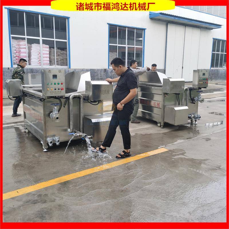 双台蒸汽加热面筋煮锅 鸭肠入味卤煮设备 酱卤牛肉加热锅