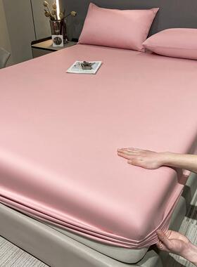 新款A类全棉单品床笠简约纯色学生宿舍单人床罩家用双人白色床品