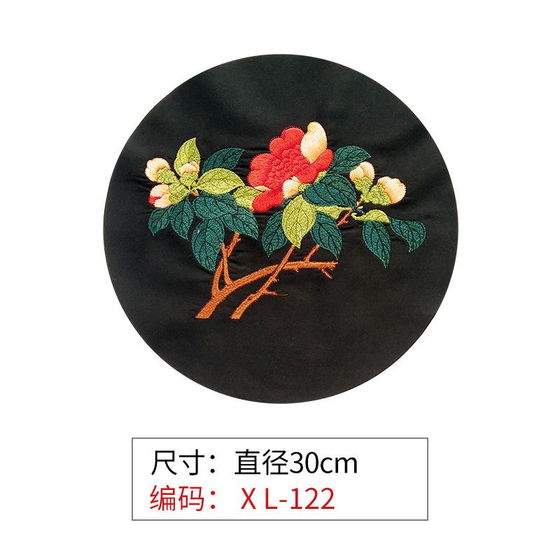 diy大号花鸟窗帘古装刺绣织唛