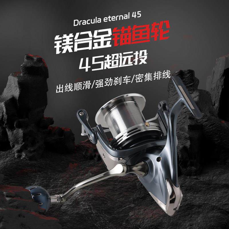 迪瓦德古拉沙滩远投轮纺车轮渔轮金属无间隙斜口浅线杯锚杆缓降锚