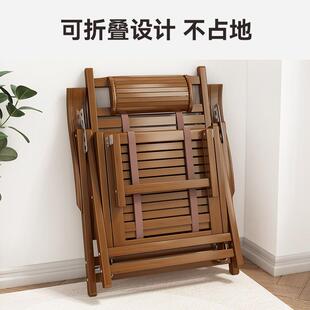躺JMH97136可坐可躺折床椅成人家椅用午叠休凉椅卧室午睡懒竹人阳