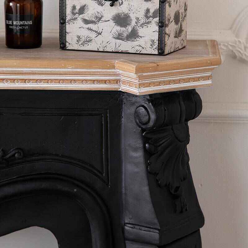 A12法式壁炉装饰柜子别黑壁炉架复古墅客厅玄关家用式置色物31422