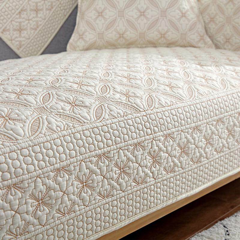 双面纯棉沙发垫四季通用全棉布艺防滑坐垫简约现代北欧沙发套罩巾