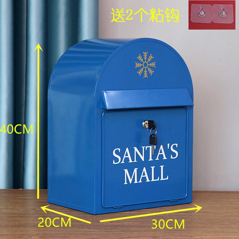 信箱gz6m复古活动拍摄道具立式铁皮意见箱圣诞邮箱家居装饰信报箱
