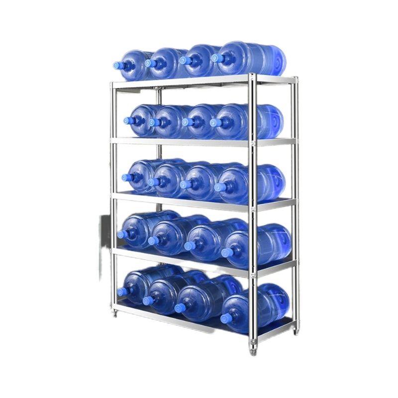 不锈钢货架置物架多层家用厨房架子多功能储物架落地收纳层架特厚