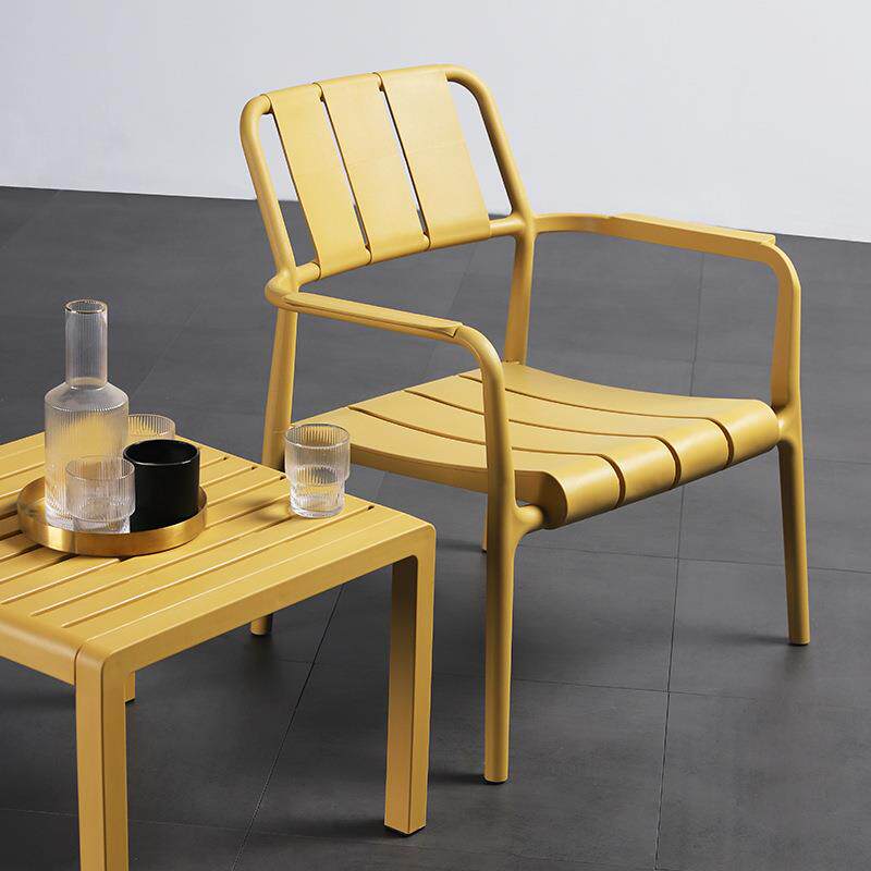户外单人沙发椅子塑料商场咖啡厅饮料店餐椅别墅庭院防水防晒茶几