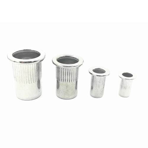 93pcs/盒 304不锈钢拉铆螺母平头竖纹铆螺母滚花铆螺母M3-M10系列