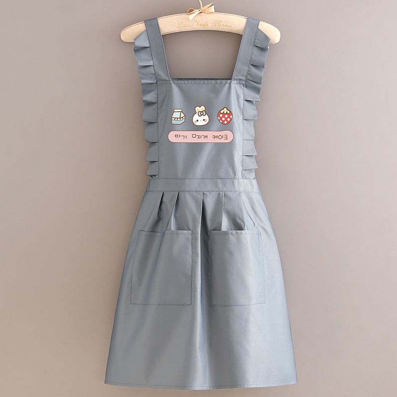 工作服防水长袖围裙厨房围裙套装