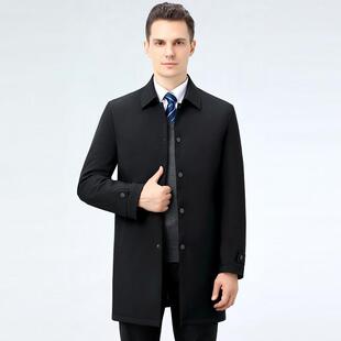 冬领季士休闲羽绒服商薄务男装轻白鸭绒2299-C扣男版上衣保暖翻外