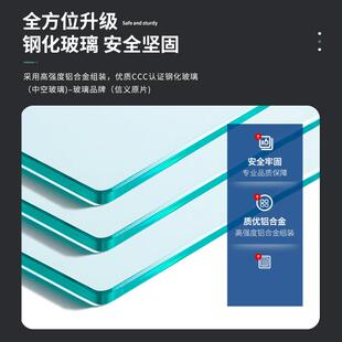 PD门推拉折叠门平开门一体三联动双层玻璃厨房卫生间移门 阳台PT