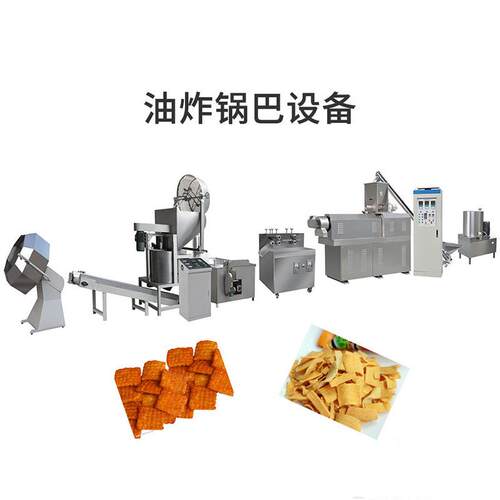 德元休闲食品生产线 油炸食品生产线 全自动膨化机 小麻花膨化机