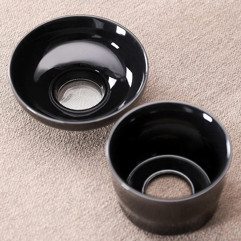 笔顺高端茶滤网陶瓷茶漏托茶叶分离器泡茶过滤网茶隔茶壶茶具配件