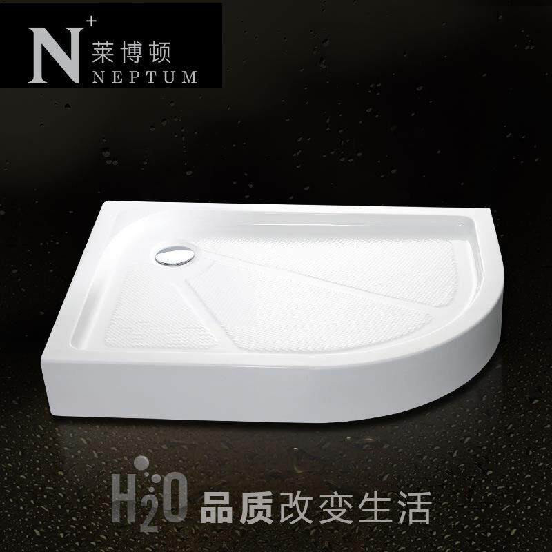 xyt弧扇形简易淋浴房底盆底座底盘浴室卫生间挂浴帘冲凉挡水条