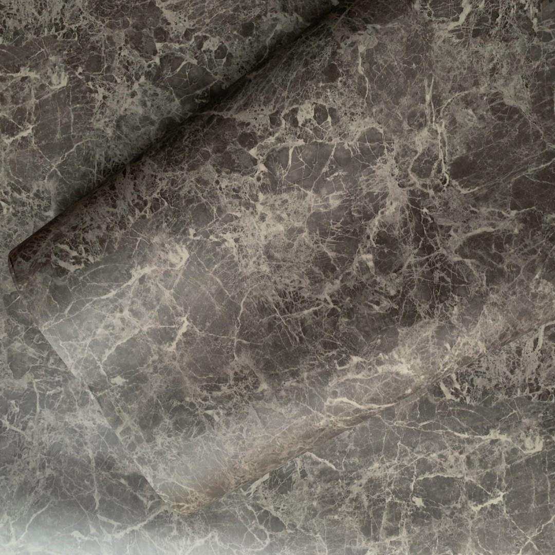 加厚灰色裂纹大理石贴纸展柜装饰贴膜防水翻新贴纸自粘墙纸壁纸