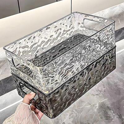 Luxury Acrylic Storage Box, Transparent Desktop Organizer fo