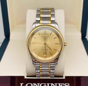 大漏价9.8新 浪琴名匠系列间18K金自动机械手表男表L2.628.5.32.7