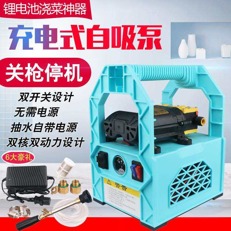 XLD浇菜水泵充电吸泵12v户淋菜花抽水泵浇外神器农用便携自式浇水