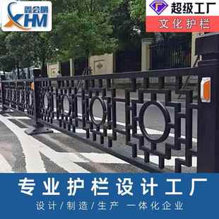 道路隔离防撞栏市政交通公路人行道隔离栏厂家马路镀锌安全防护栏