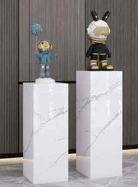 客厅玄关酒店会所展厅大理石雕塑摆件底座摆台工艺礼品摆饰装饰岩