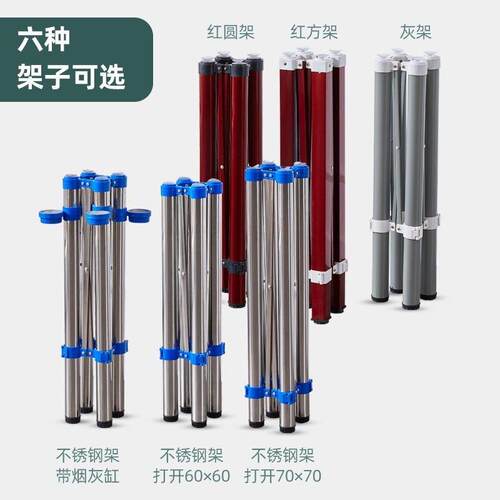 桌腿桌架子桌子腿支架折叠不锈钢架加厚铁管餐桌脚架伸缩麻将台架