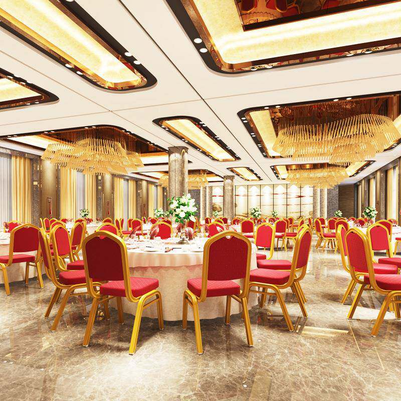酒店宴会椅皇冠会议贵宾椅子铝合金饭店椅酒店餐桌椅将军椅