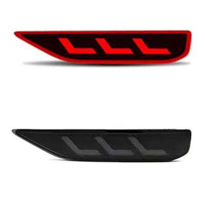 适用MITSUBISHI XPANDER2018后杠灯LED后保险杠3功能流光尾灯改装