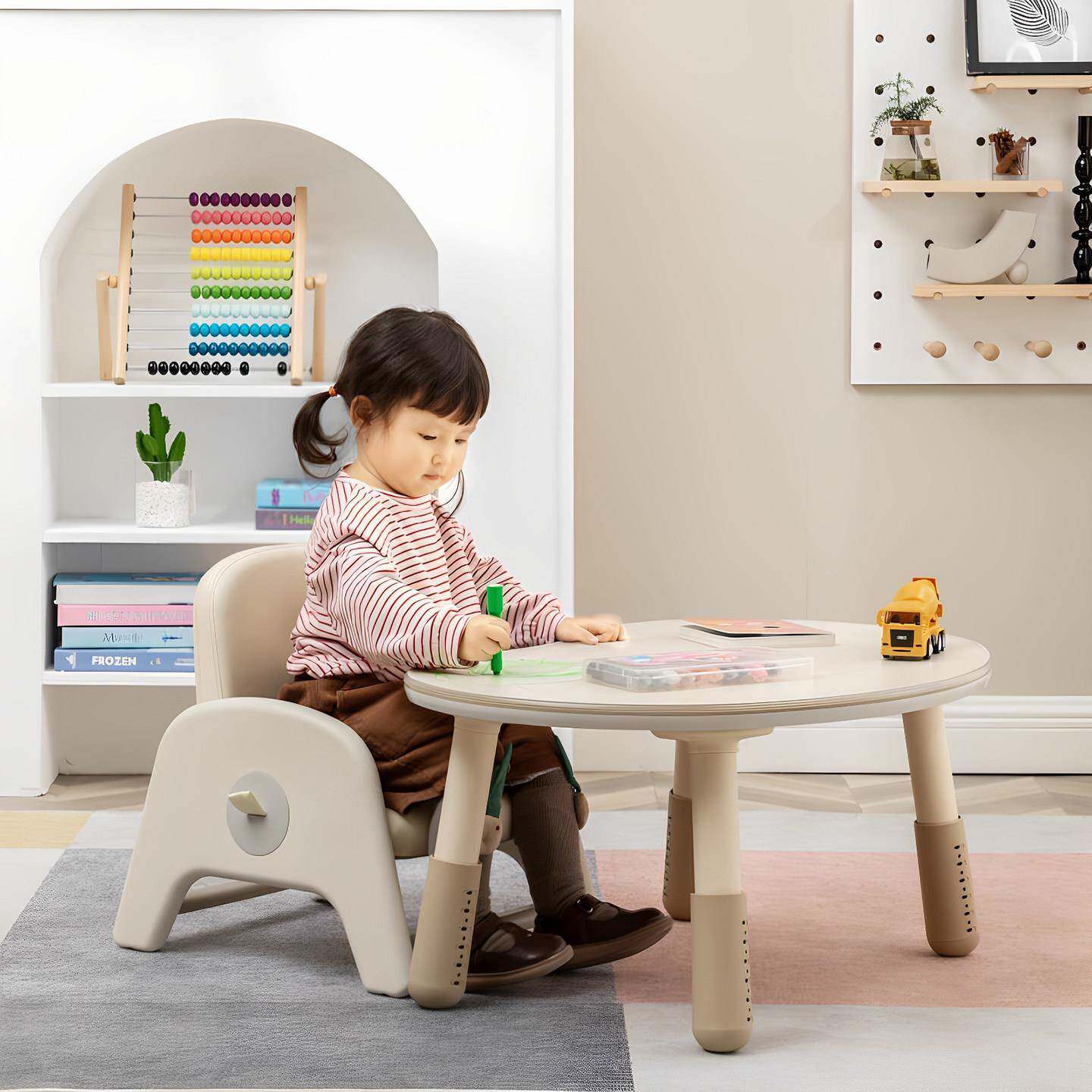 儿童沙发可升降简约小凳子婴儿座椅婴儿家用可调节幼儿园靠背座椅