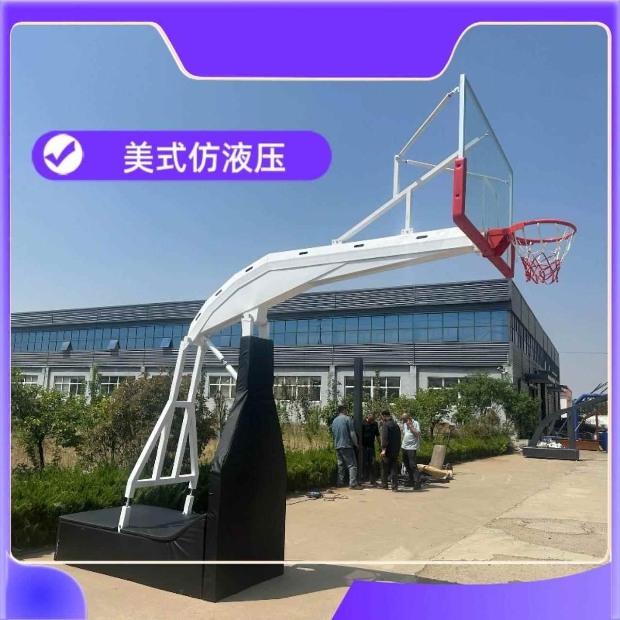 户外篮球架移动成人比赛标准学校培训家用固定式篮球框室外篮球架