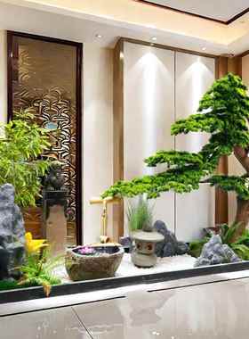 大型仿真迎松罗汉松酒客tb-75068造店橱窗装饰假松树新中室式内景