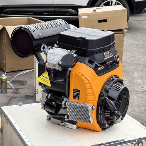 力帆LF2V80F-2A双缸汽油发动机744cc27HP带拉盘Lifan清洗机吸沙泵