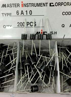 厂家MIC直插整流二极管6A10R-6封装大芯片质量保证硅整流