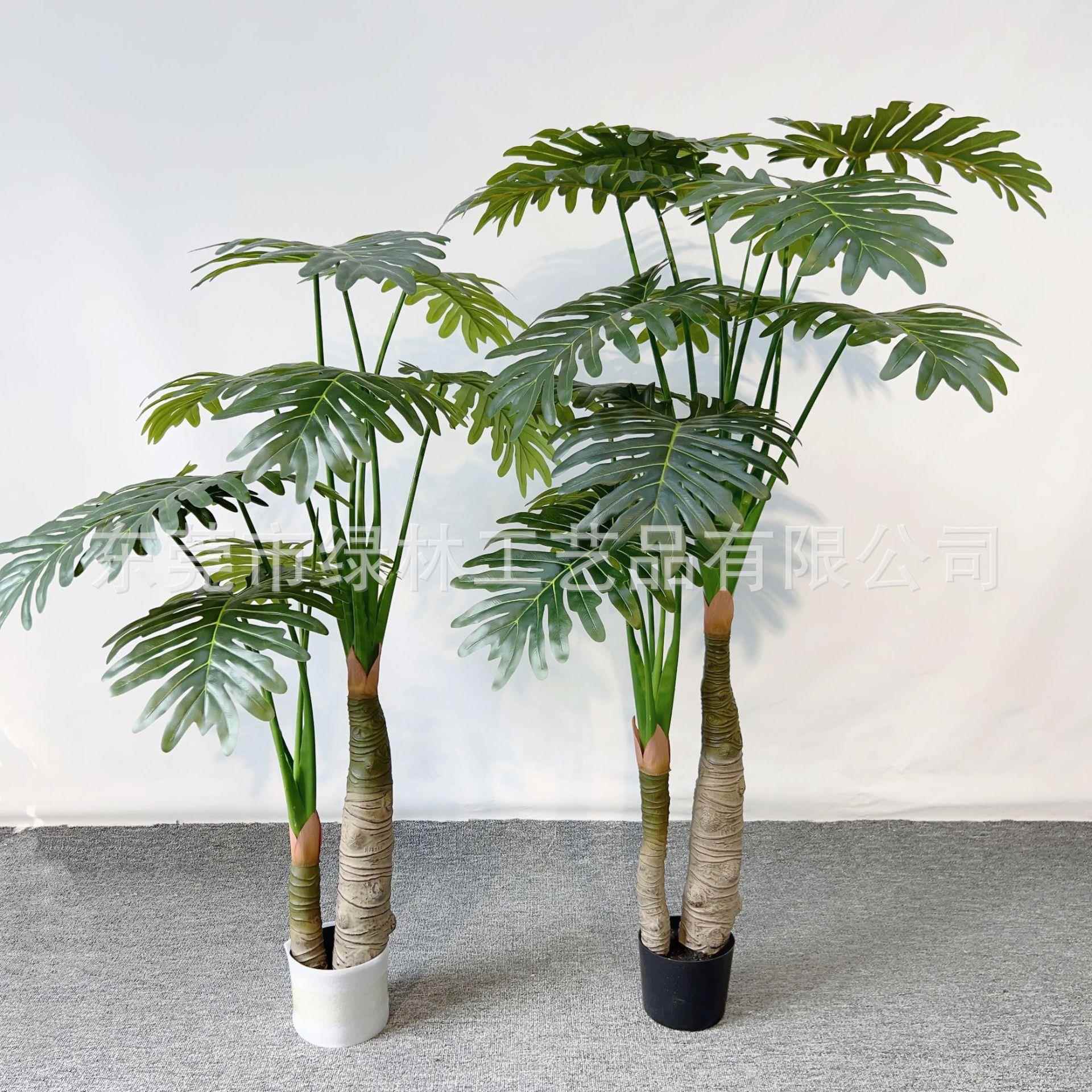 仿真大LL-68型喜林芋春芋绿盆栽组合造景客厅阳台室道内植摆具件
